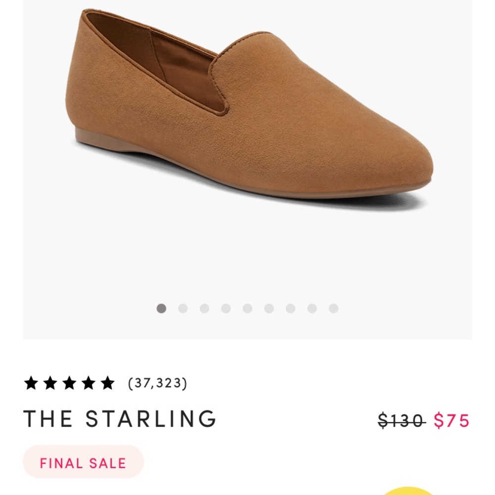 NWT Birdies Starling loafers size 9.5w Golden Oak Suede